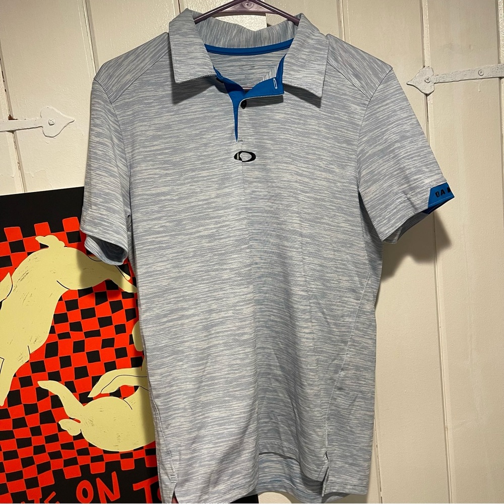 Blue Oakley Golf Polo